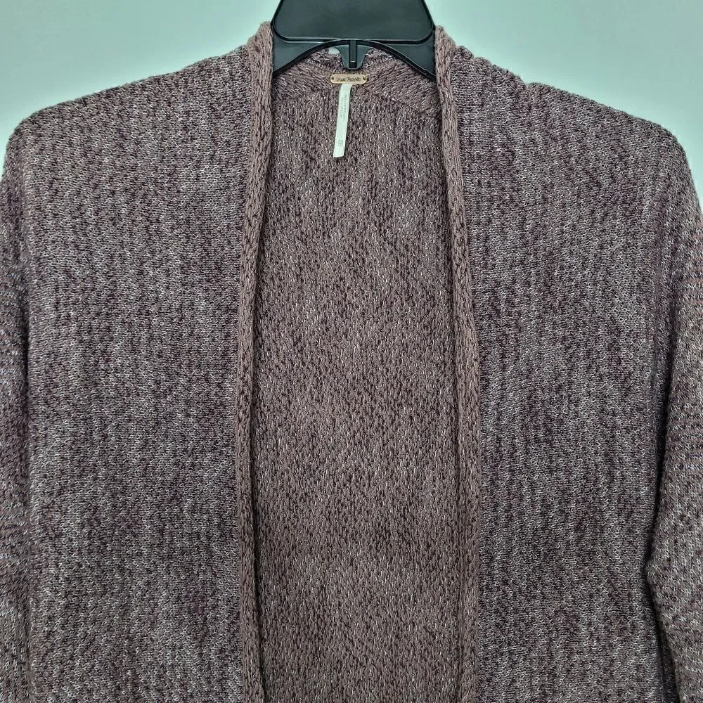 ‎Free People Mauve Knit Open Cardigan Size XS